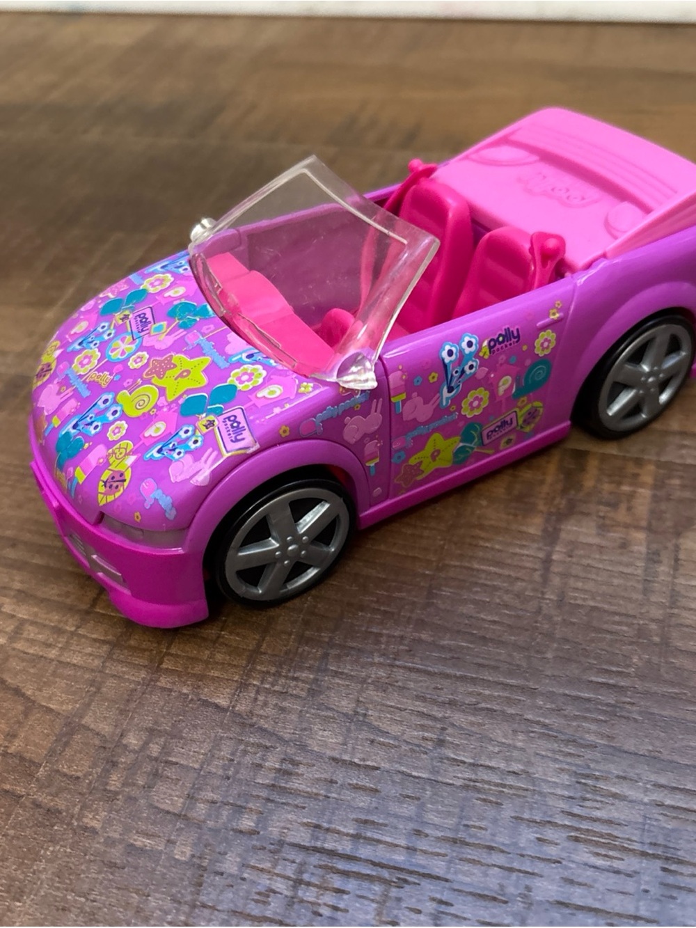 Polly Pocket Car Convertible Pink Designables Doll Toy Vehicle 2008